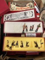 A set of Soldiers Of The Queen, boxed, assorted other models of soldiers, two Wurzel Gummidge dolls,