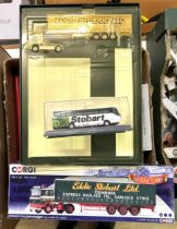 A Corgi Eddie Stobart story collectors set, No CC86610, special edition box set, No CC15508, and