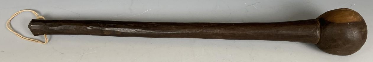 An African lignum vitae knobkerrie, 49 cm