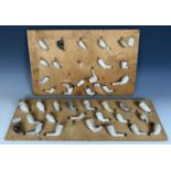 Assorted clay pipes, and a group of vintage biscuit tins (qty)