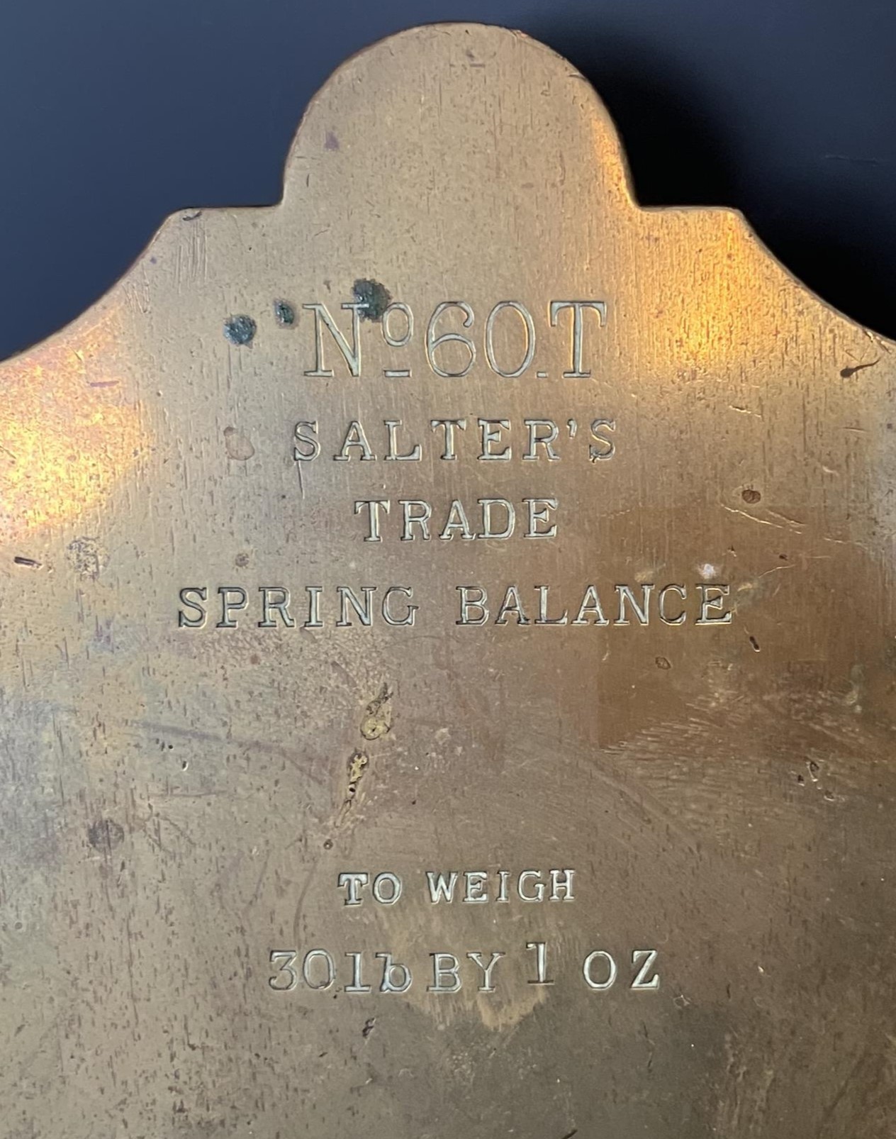 A pair of Salter's brass and cast metal weighing scales - Image 2 of 5