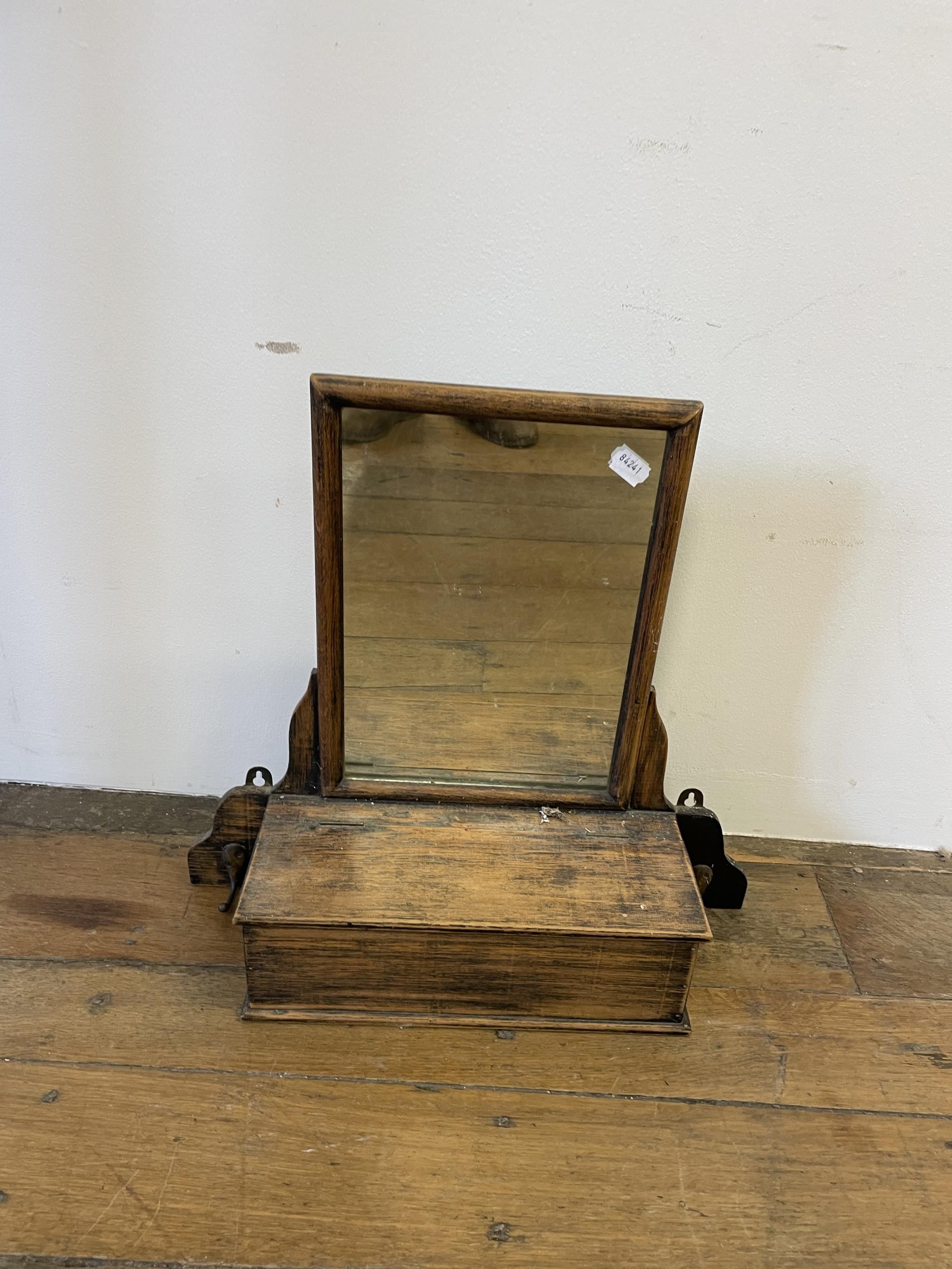 A bookcase, a side table, three mirrors, a drop leaf table, a nursing chair, two cast metal - Image 11 of 13