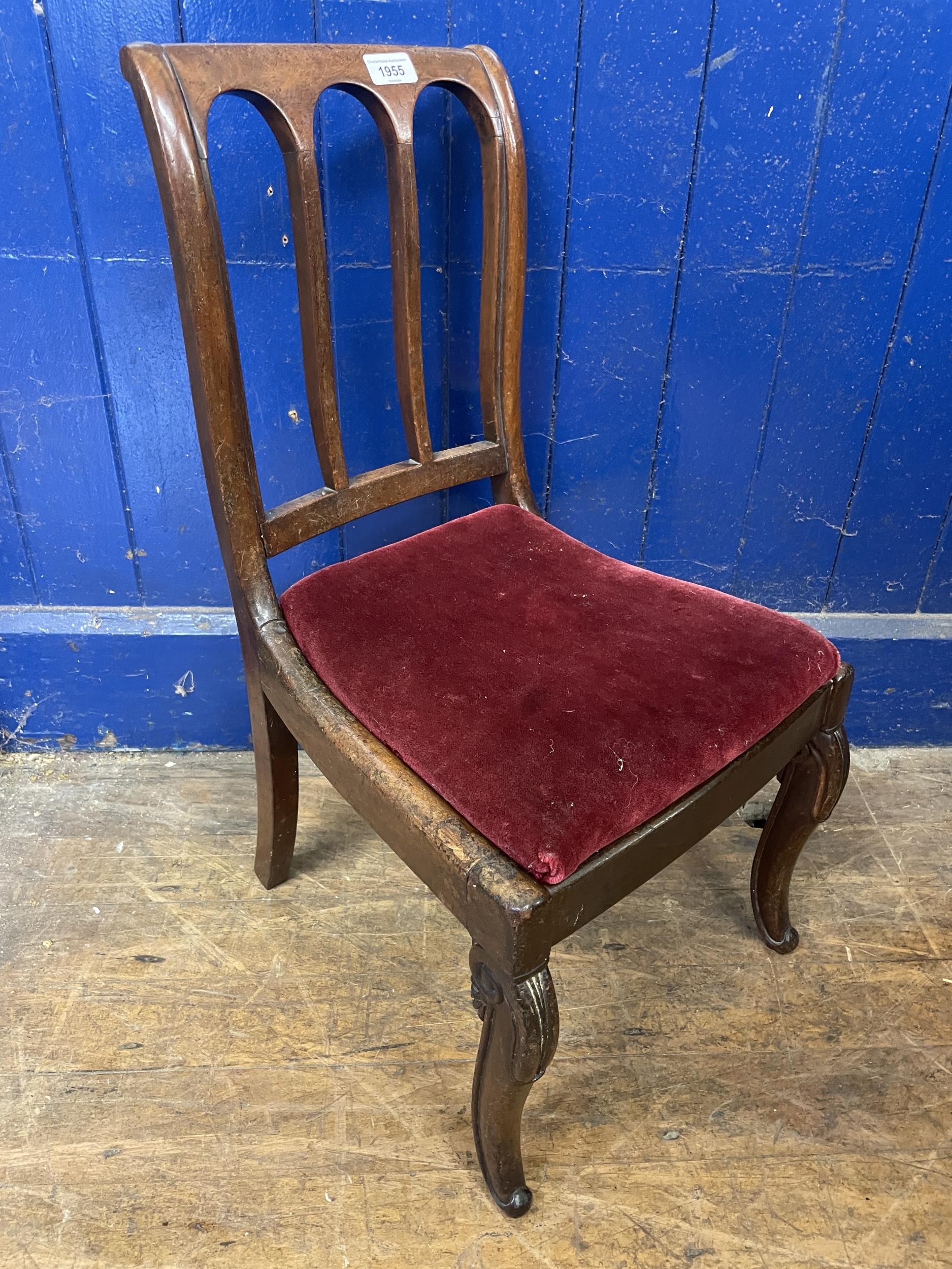 A 19th century child's dining chair