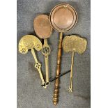 Assorted brassware (box)