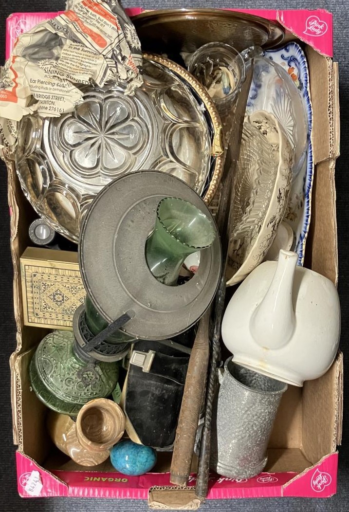 A blue and white meat plate, a part tea set, and assorted other ceramics (3 boxes) - Bild 4 aus 6