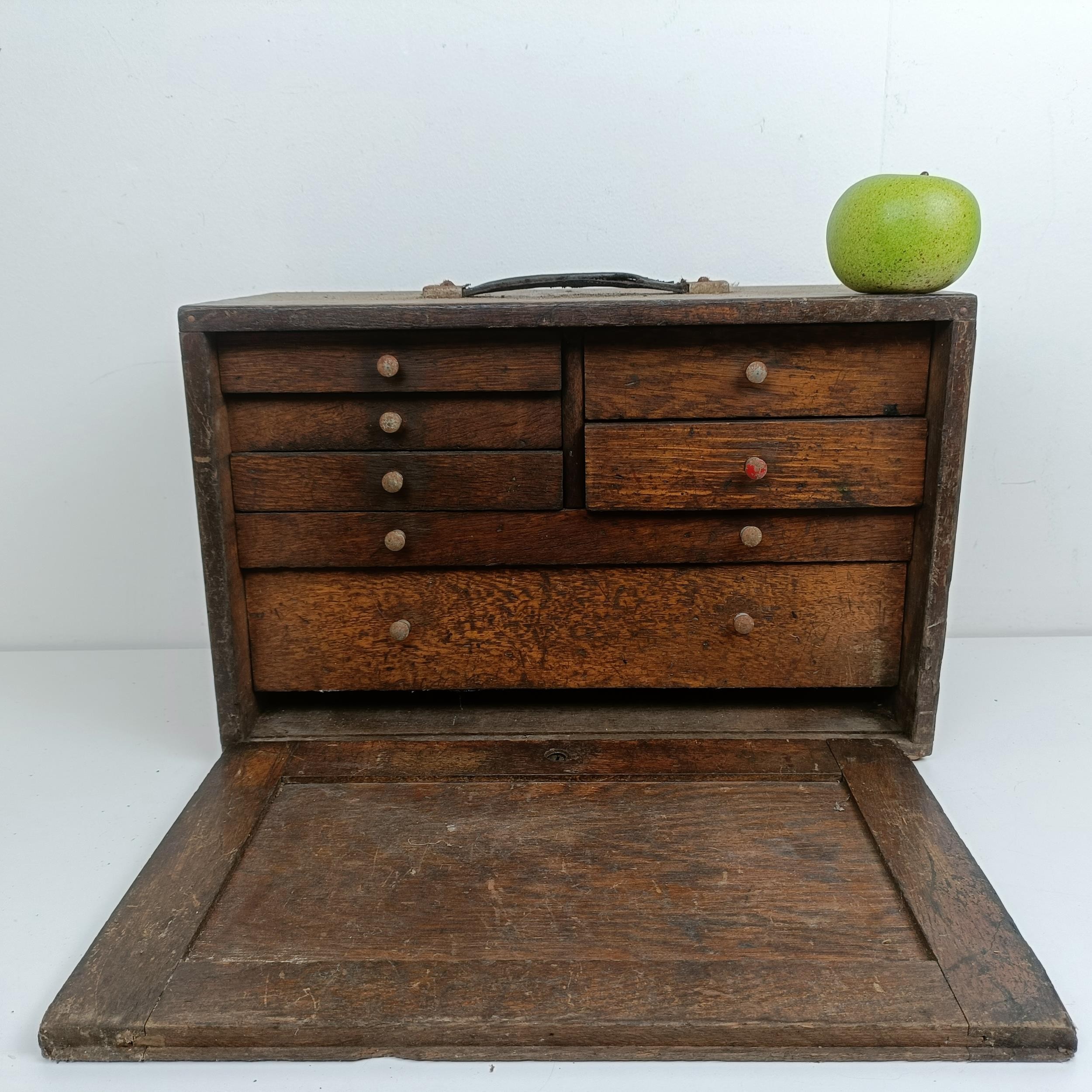 Assorted clock makers and other tools, in a cabinet 44 cm wide - Image 4 of 9