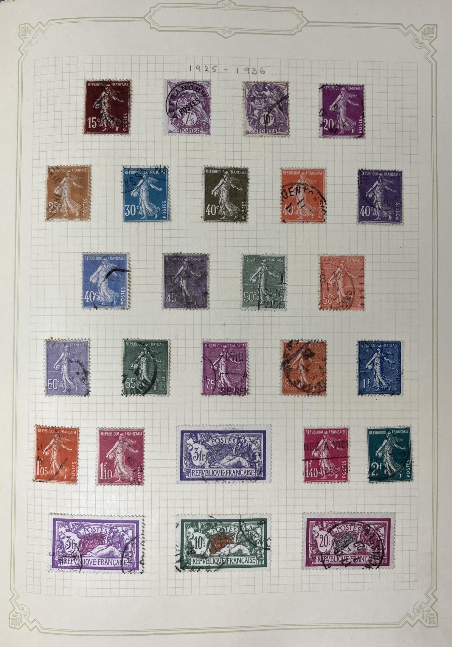 A collection of France stamps, 1849-2005, in four albums (box) - Image 10 of 11