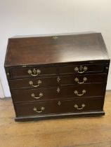 A mahogany bureau, 107 cm wide