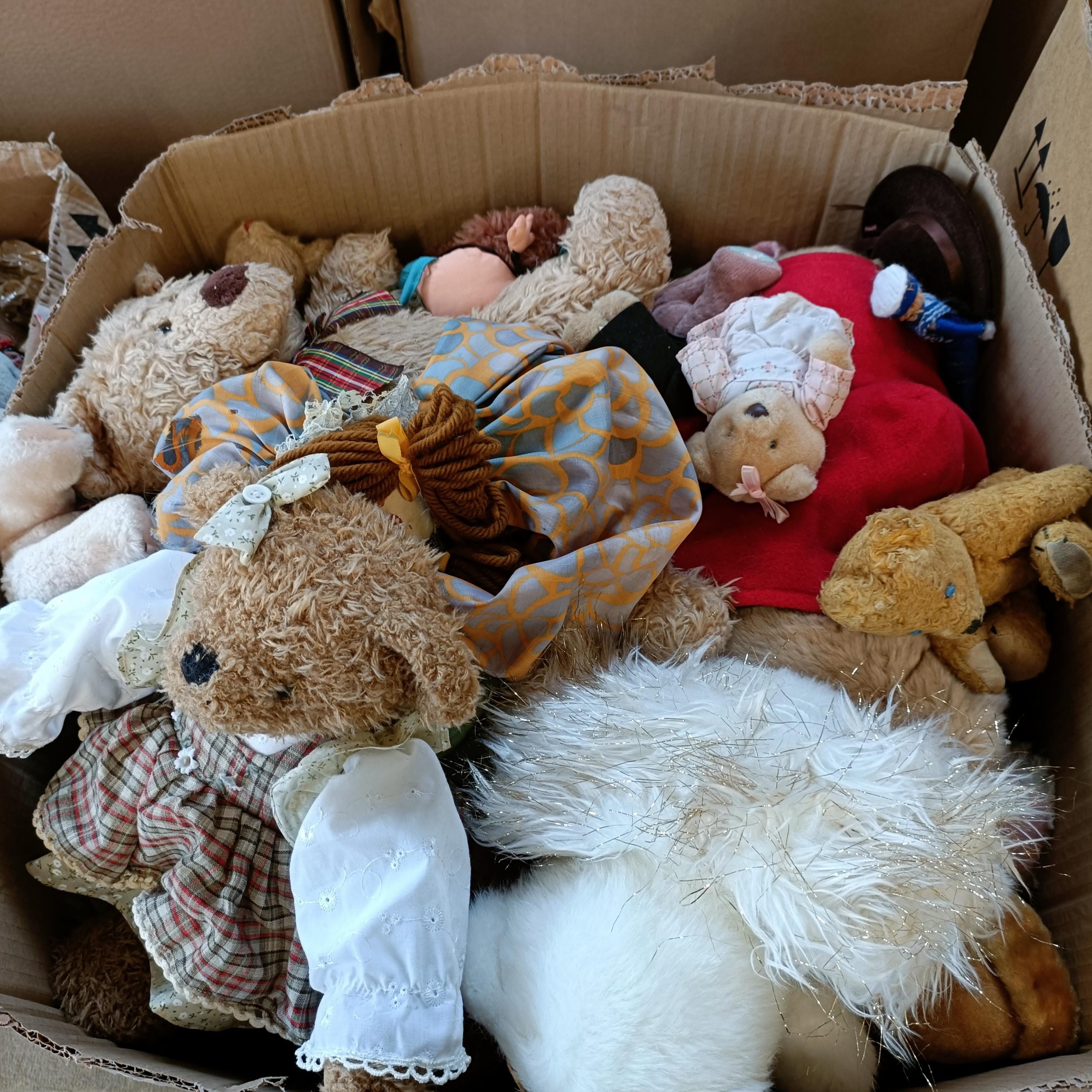 A large collection of assorted toys, dolls and board games (7 large boxes) Due to the large nature