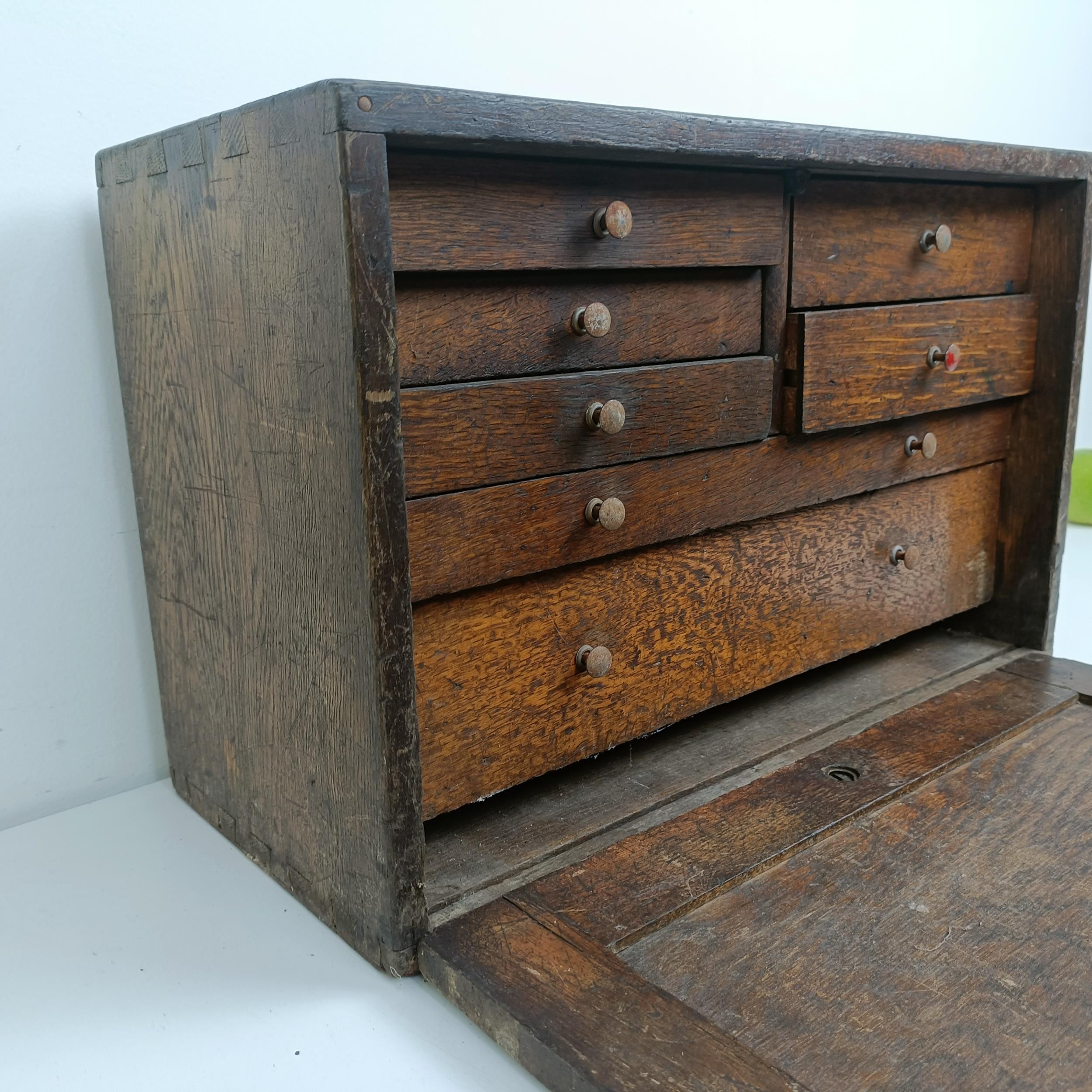 Assorted clock makers and other tools, in a cabinet 44 cm wide - Image 3 of 9