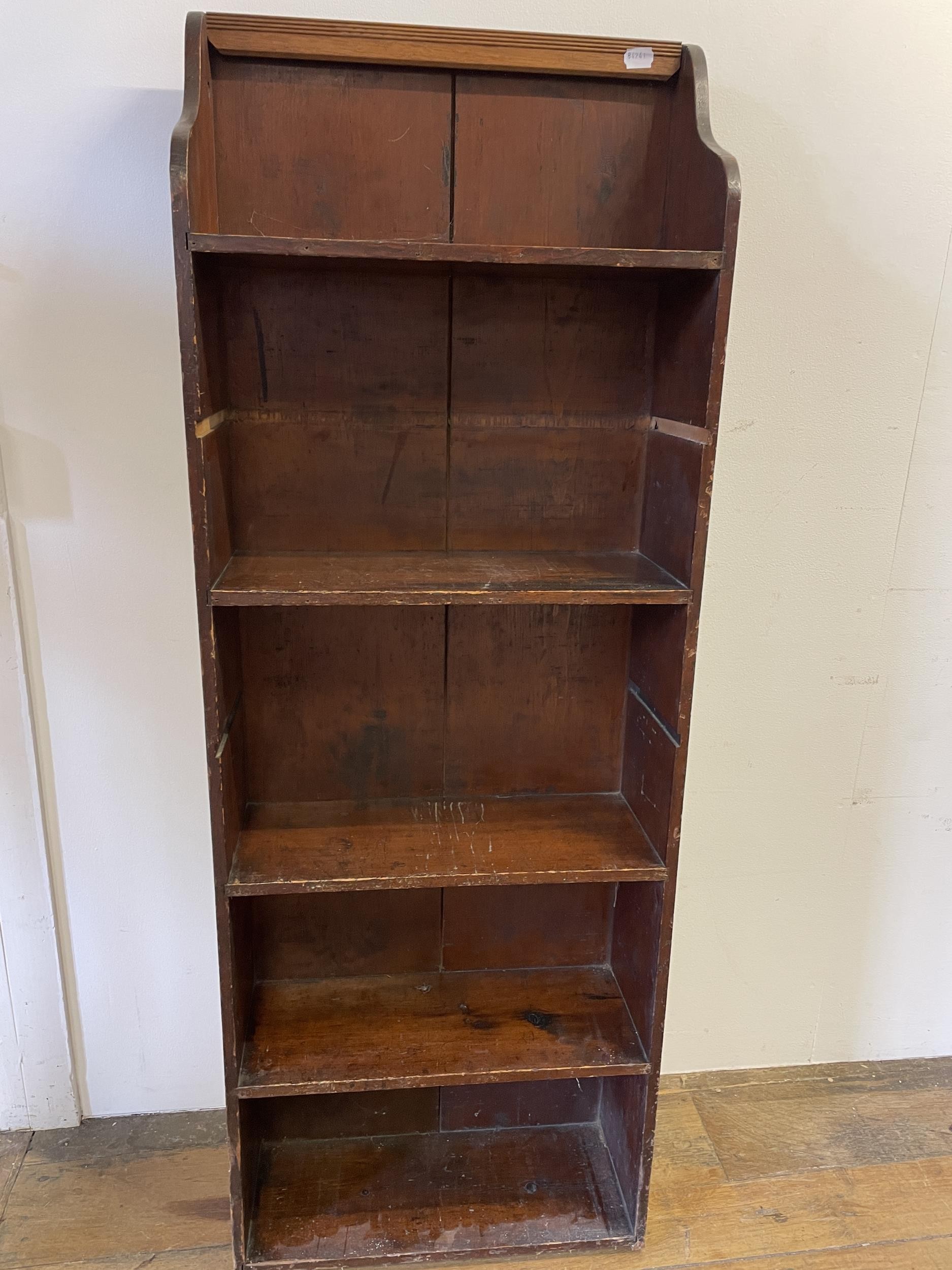 A bookcase, a side table, three mirrors, a drop leaf table, a nursing chair, two cast metal - Image 2 of 13