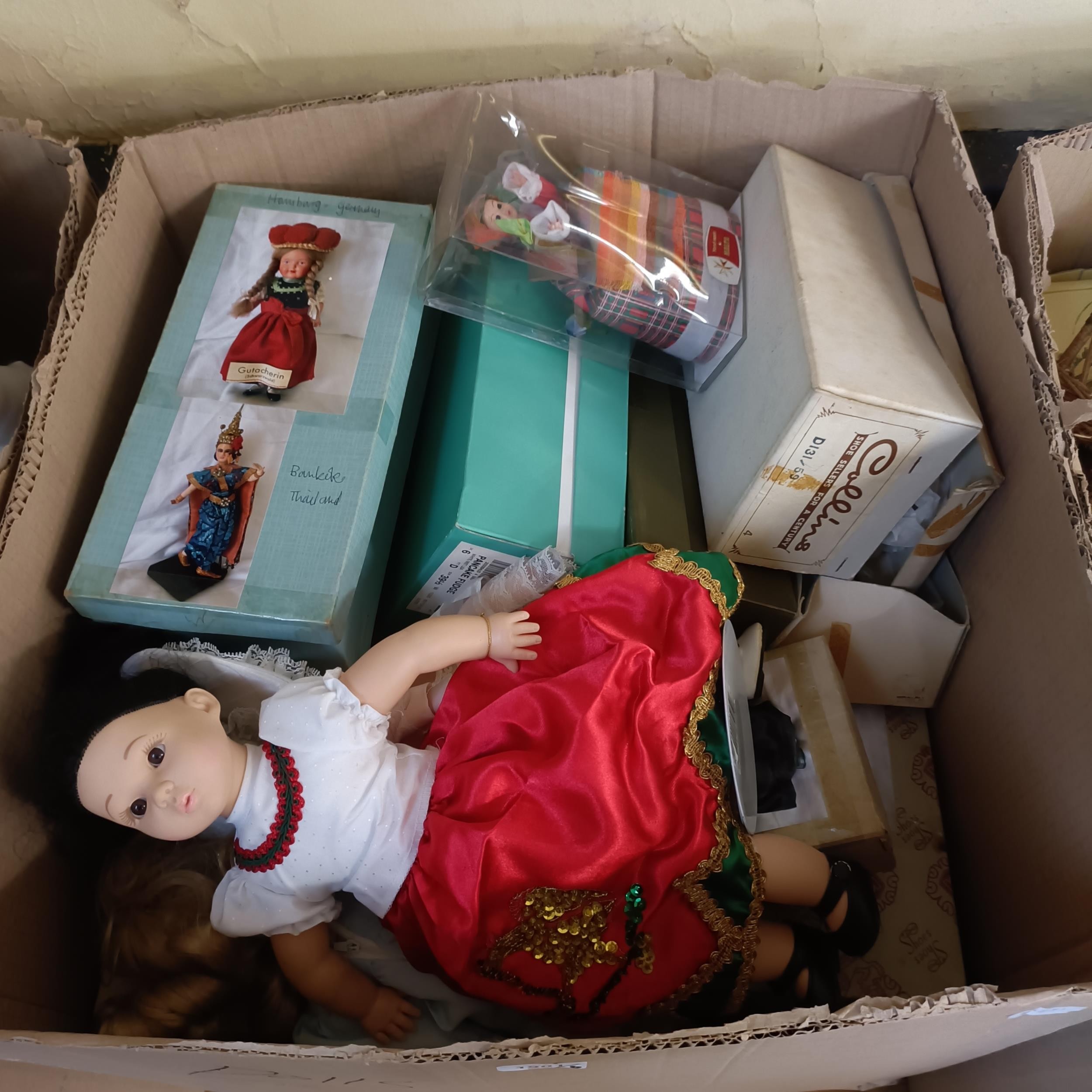 A large collection of assorted toys, dolls and board games (6 large boxes) Due to the large nature