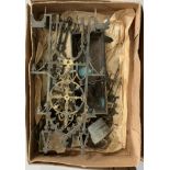 Parts from a Victorian skeleton clock (box)