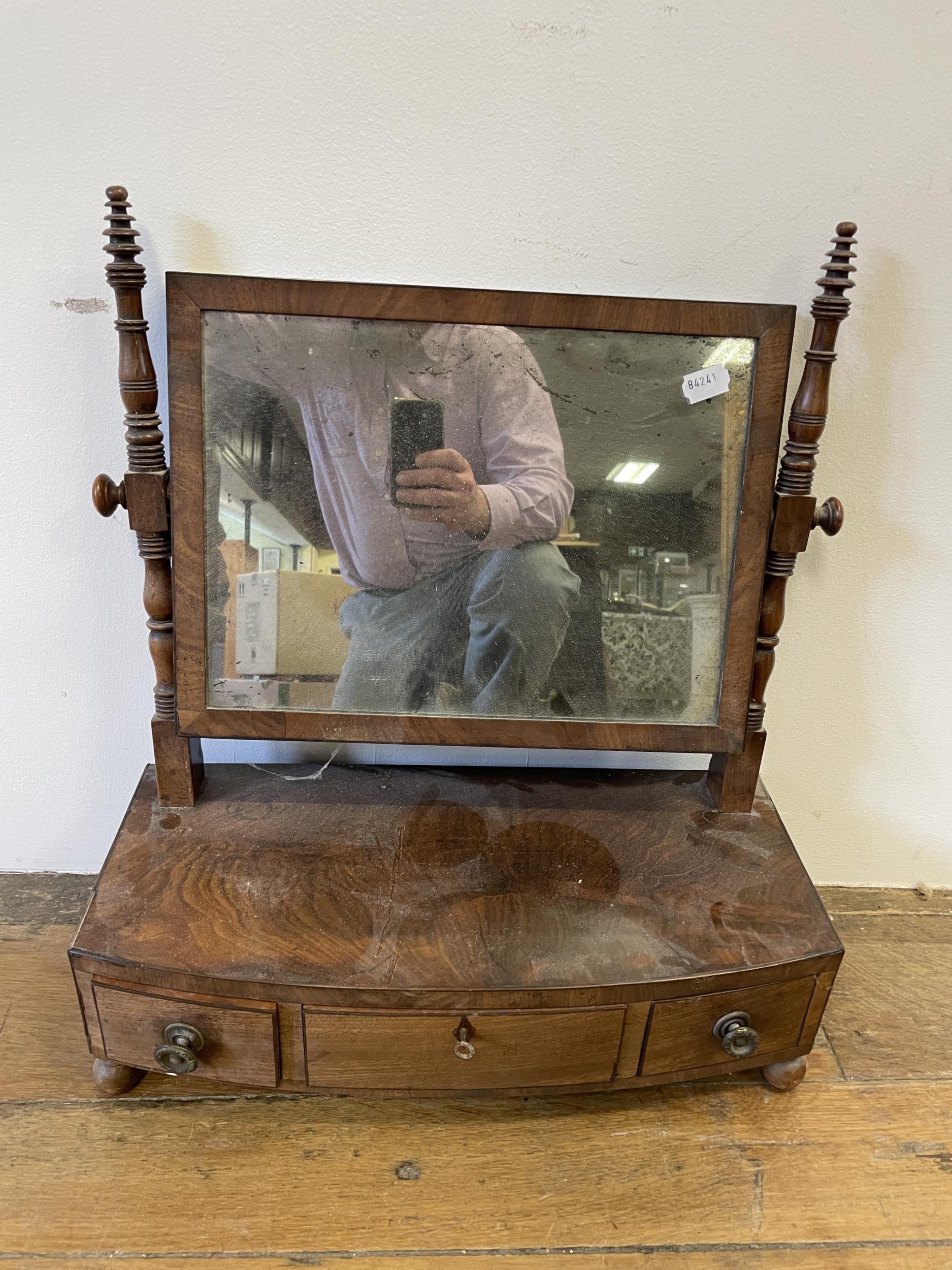 A bookcase, a side table, three mirrors, a drop leaf table, a nursing chair, two cast metal - Image 12 of 13