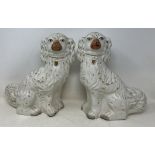 A pair of Staffordshire spaniels, assorted ceramics and glassware (4 boxes)