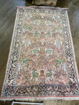 A silk Hunning rug, 147 x 236 cm