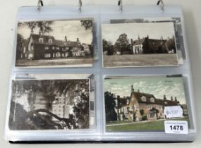 Assorted postcards of Gillingham and Dorset, in an album