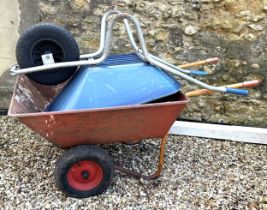 A garden wheelbarrow, and another similar (2)