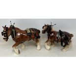 A Beswick horse, another, and assorted other ceramic horses (box)