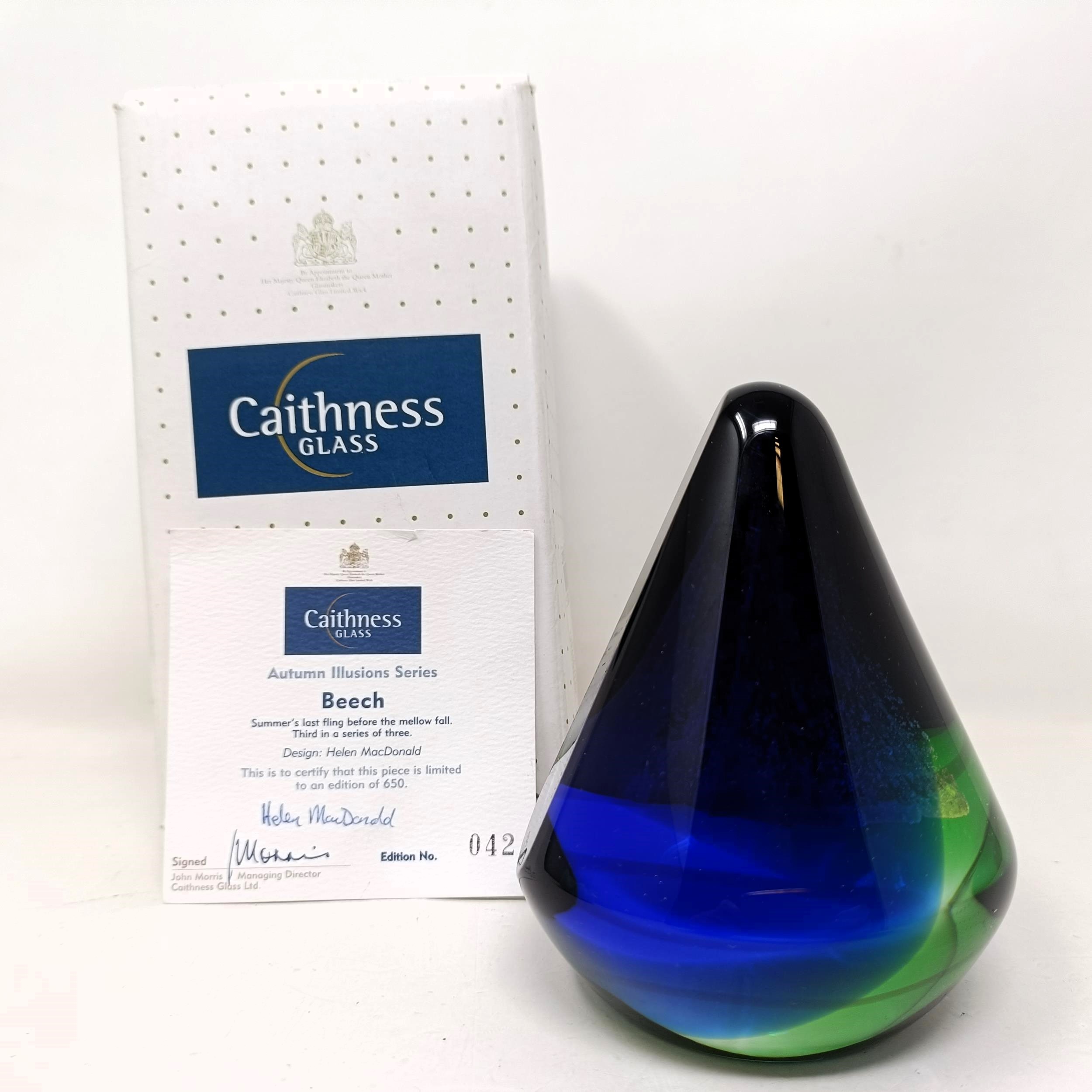 A Caithness paperweight and two others, by Helen McDonald, boxed (3) - Image 6 of 14