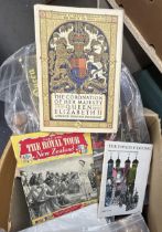 Assorted Royal memorabilia, and other items (box)