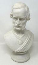 A parian bust, of Prince Albert, 24 cm high