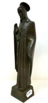 A bronze figure, of Christ, indistictly signed Zonnwende (?), 33 cm high