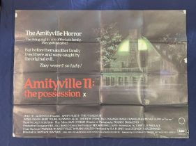 Amityville II: the possession, 1982, UK Quad film poster, 39.8 x 29.8 inches Folded