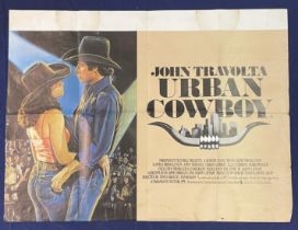 Urban Cowboy, 1980, UK Quad film poster, 39.8 x 29.6 inches, The Drowning Pool, 1975, UK Quad film