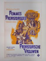 Prehistoric Women (Prehistorische Vrouwen), 1967, Belgian film poster, 54 x 35 cm Rolled, previously