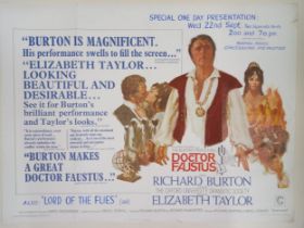 Doctor Faustus, 1967, UK Quad film poster, 76.2 x 101.6 cm Folded, some staining, couple of small