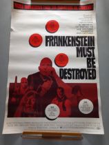 Frankenstein Must Be Destroyed, 1969, US film poster, 152.4 x 101.6 cm Rolled, some staining and