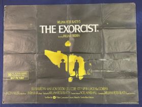 The Exorcist, 1973, UK Quad film poster, 39.9 x 29.8 inches Folded