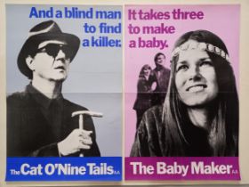 The Cat O'Nine Tails, UK Double Crown film poster, 77 x 50 cm, The Baby Maker, 1971, UK Double Crown