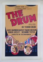 The Drum, 1938, UK One Sheet film poster, 68.6 x 101.6 cm Rolled original