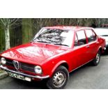 1977 Alfa Romeo Alfetta 1.6 Registration number RGS 974R Red, 1600 cc 101,000 recorded miles MOT/Tax