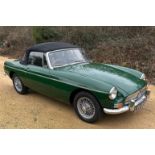 1967 MG B Roadster Registration number LBW 888E British racing green with a black leather interior