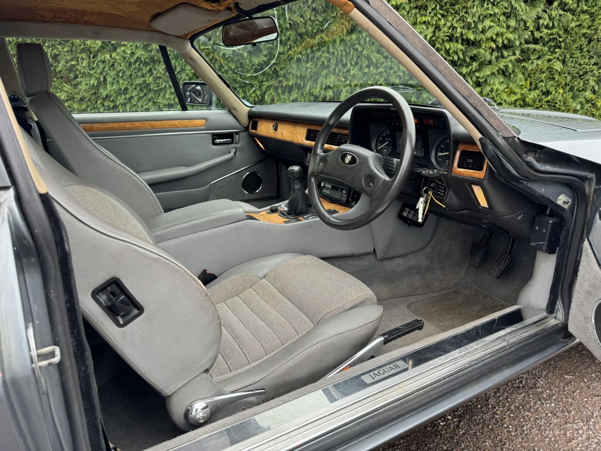 1988 Jaguar XJ-S 3.6 Coupe Registration number E259 OAD Metallic light blue with a half leather - Image 14 of 24