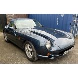 1996 TVR Chimaera Registration number P624 NLB Blue with a cream leather interior Recent hood and