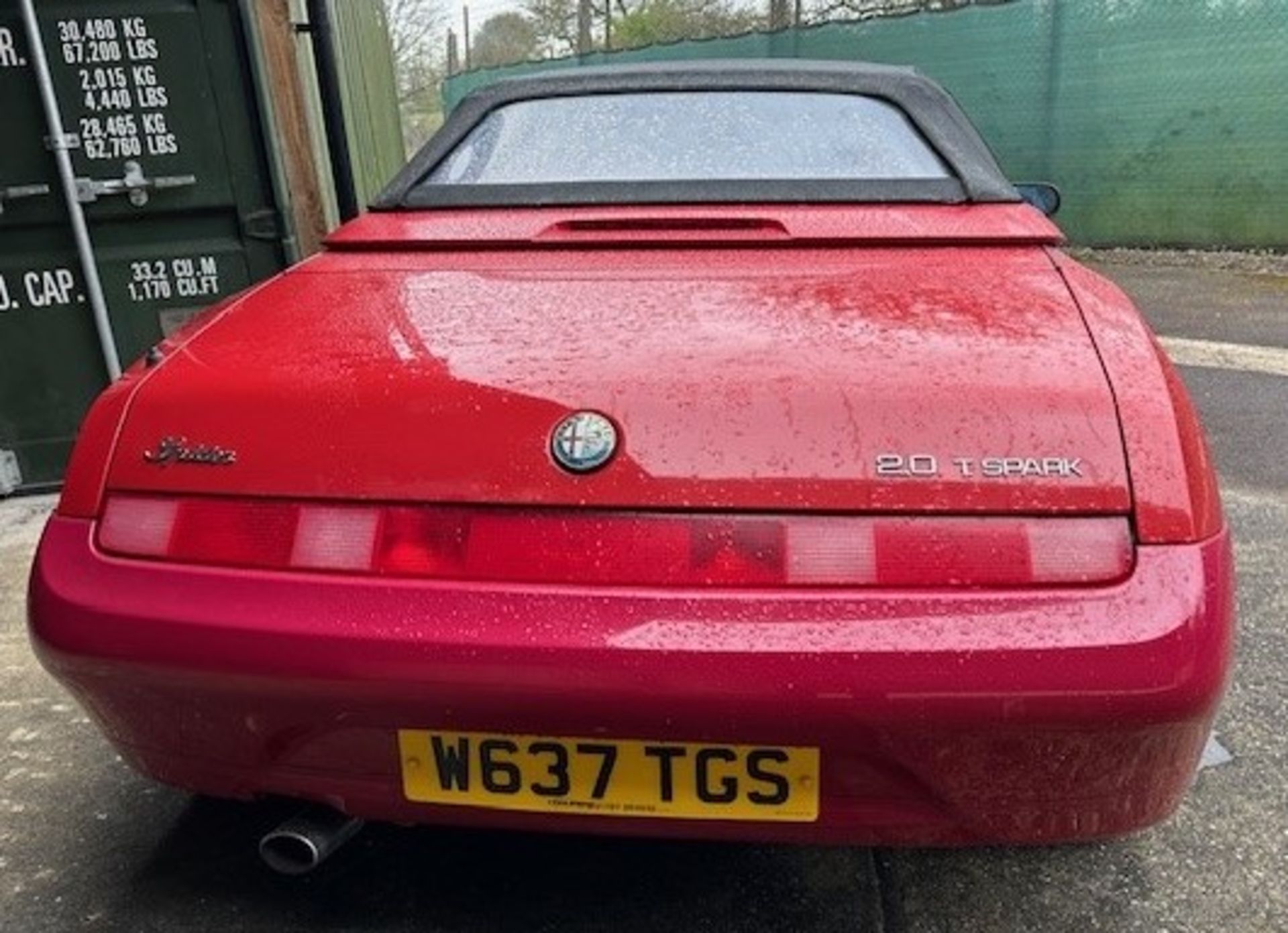 2000 Alfa Romeo Spider Lusso TS Spider Registration number W637 TGS Red with a black interior MOT - Image 2 of 14