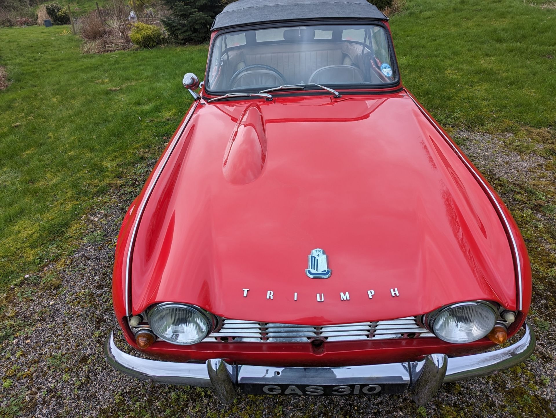 1962 Triumph TR4 Registration number GAS 310 Red with a tan interior Imported from South Africa - Image 3 of 8