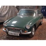 1977 MG B GT Registration number XYB 380S Chassis number GHD5-426304G Engine number 14881 Green with