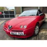 2000 Alfa Romeo Spider Lusso TS Spider Registration number W637 TGS Red with a black interior MOT