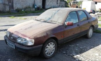 1990 Ford Sierra Sapphire GLS 2 litre Being sold without reserve Registration number H291 XYE Maroon