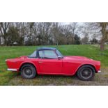 1962 Triumph TR4 Registration number GAS 310 Red with a tan interior Imported from South Africa