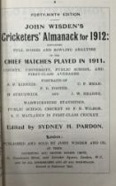 A Wisden Cricketers' Almanack, 1912 Provenance:  From the Harry Brewer Cricket Memorabilia