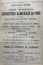 A Wisden Cricketers' Almanack, 1902 Provenance:  From the Harry Brewer Cricket Memorabilia