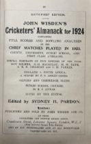 A Wisden Cricketers' Almanack, 1924 Provenance:  From the Harry Brewer Cricket Memorabilia