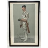 A Spy cricketing print, The Croucher, 39 x 25 cm, and another, Sammy, 36 x 25 cm (2) Provenance: