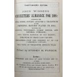 A Wisden Cricketers' Almanack, 1895 Provenance:  From the Harry Brewer Cricket Memorabilia